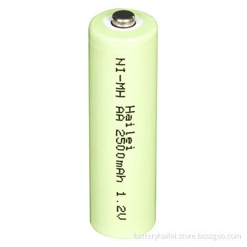 2500mAh Rechargeable NiMH Battery with 1.2V Voltage and Low Self-discharge